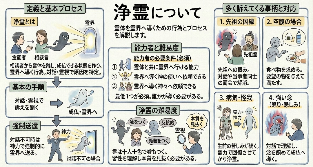 浄霊についての解説グラフィックレコード