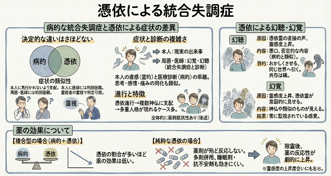 憑依による統合失調症の解説グラフィックレコード